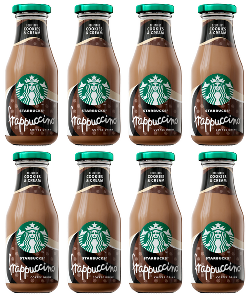 Starbucks Frappuccino Cookies & Cream Iced Coffee 250ml 8 Pack