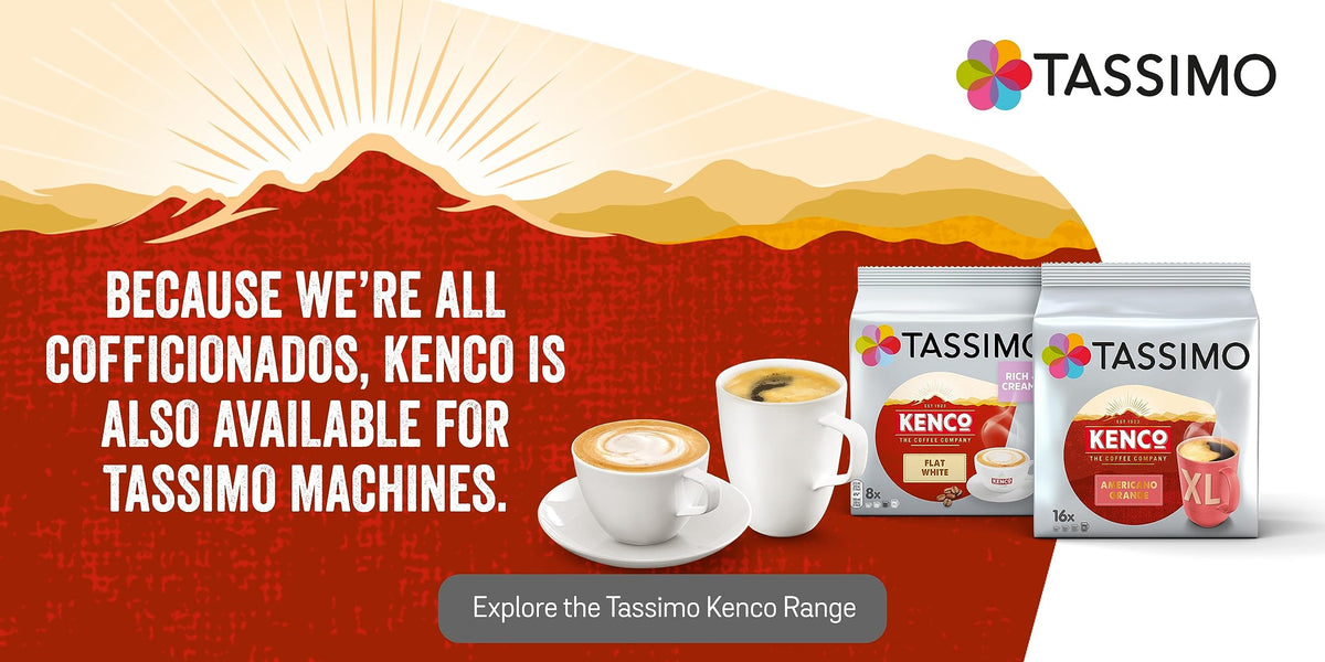 Tassimo Kenco Cappuccino Coffee Pods, (16 pods, 8 servings)