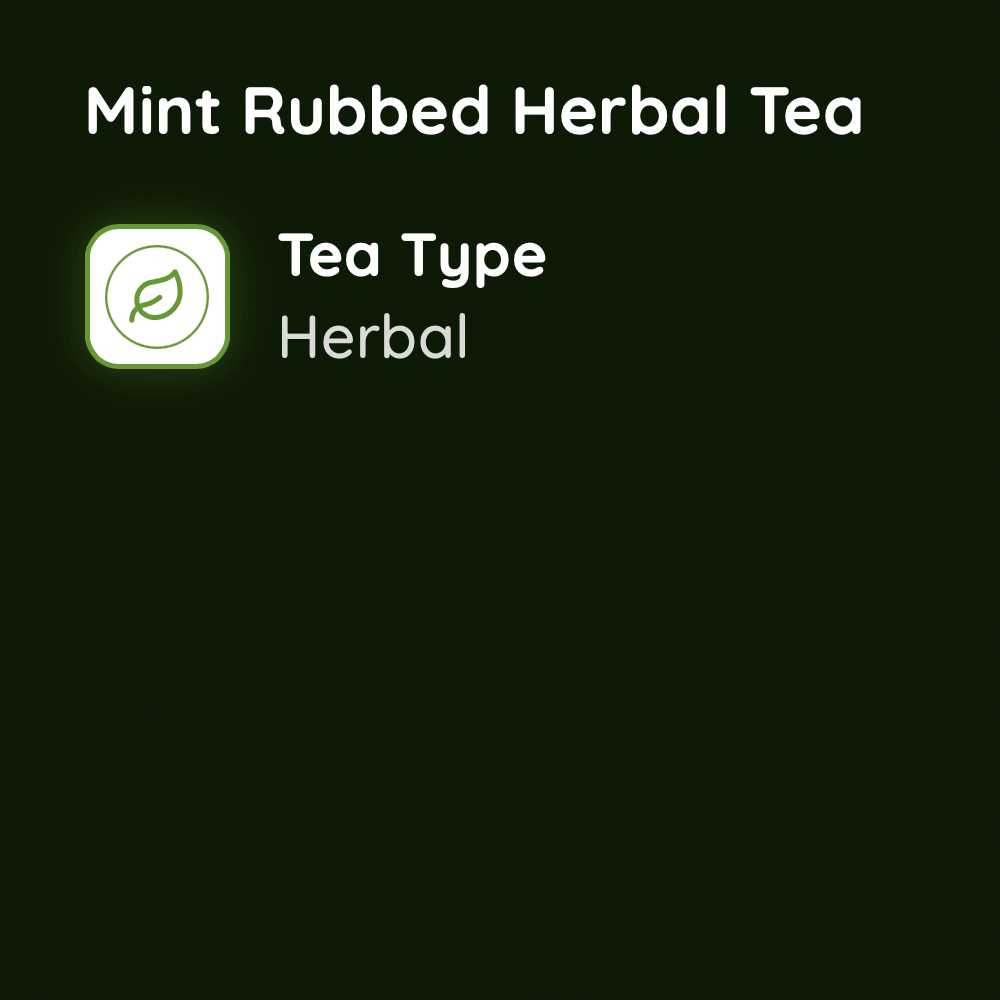 Mint Rubbed Herbal Tea