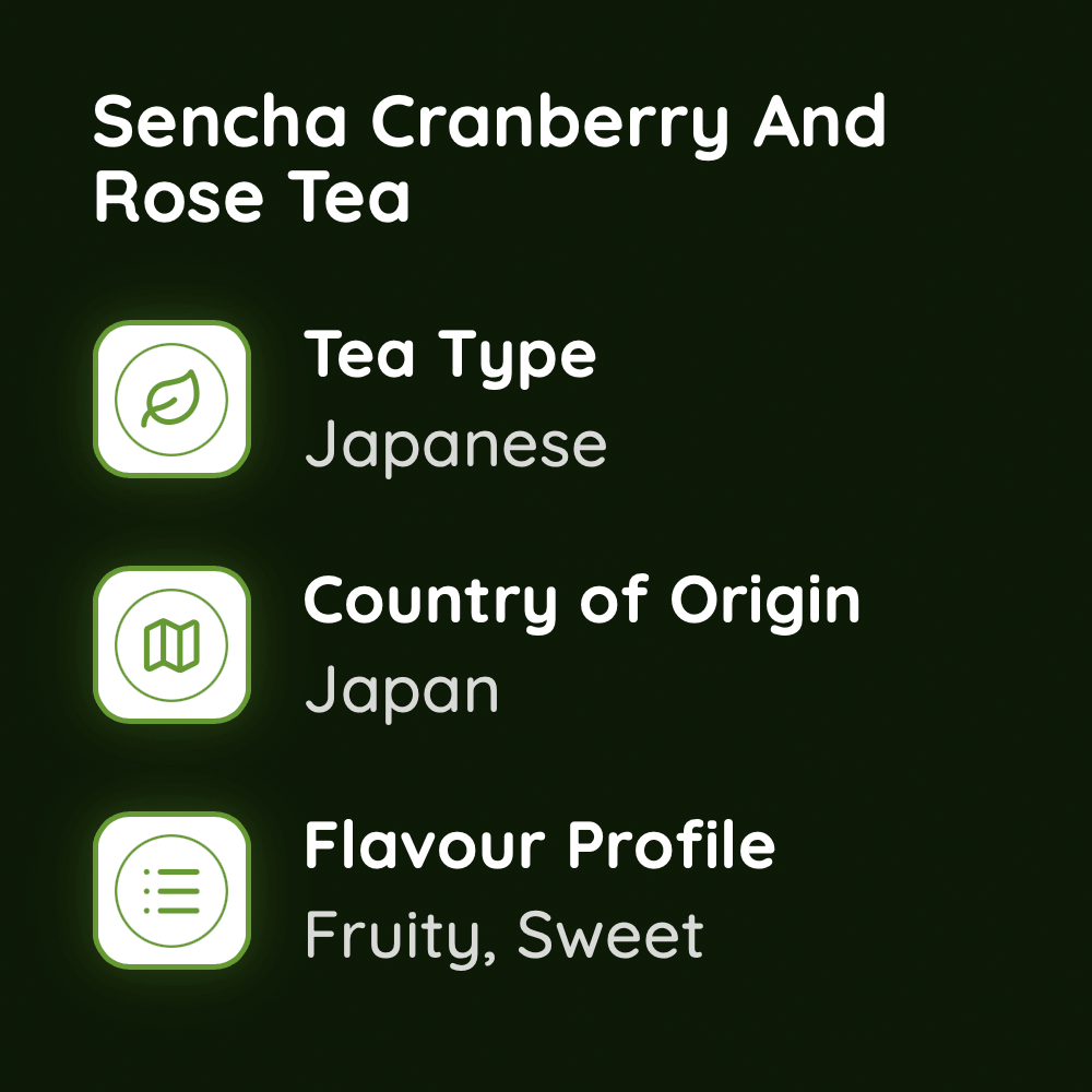 Sencha Cranberry And Rose Tea