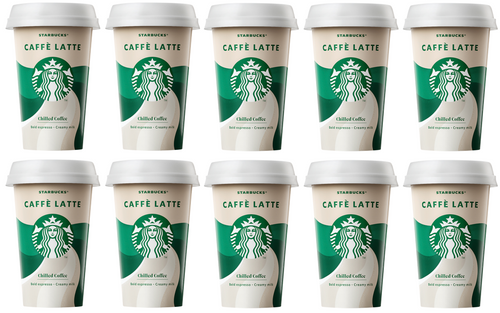 Starbucks Discoveries Seattle Latte Iced Coffee 220ml 10 Pack