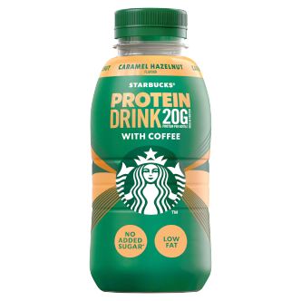 Starbucks Protein Drink Caramel Hazelnut 20g Protein 330ml 8 Pack