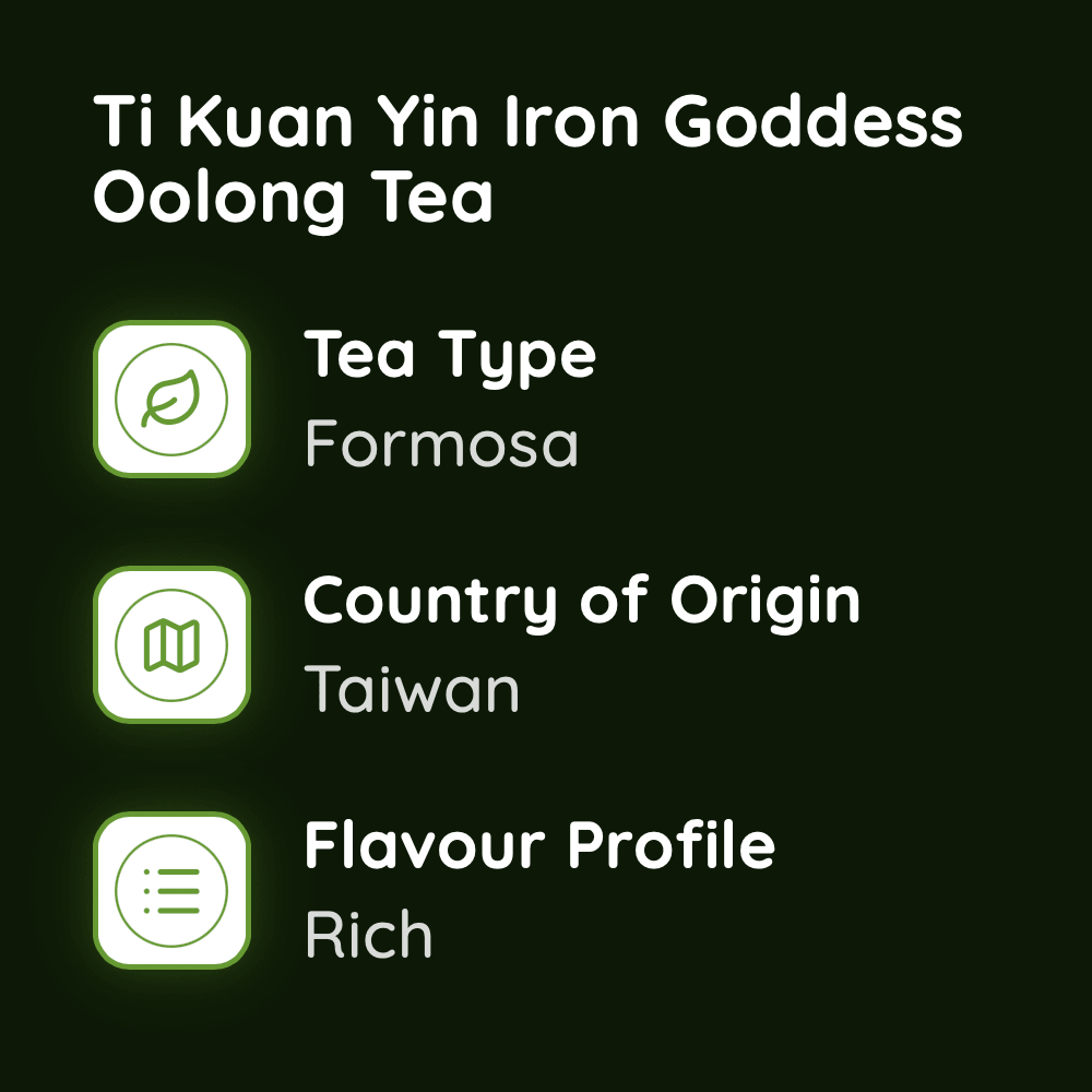 Ti Kuan Yin Iron Goddess Oolong Tea